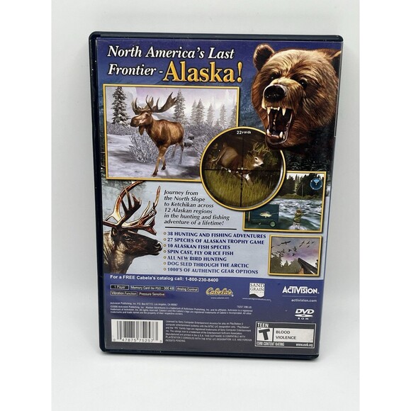 Cabela's Alaskan Adventures Ps2 (Sony PlayStation 2, 2006) CIB TESTED - Picture 2 of 5